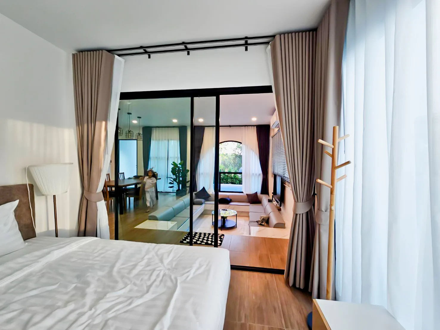 Double layer tape curtain (4)